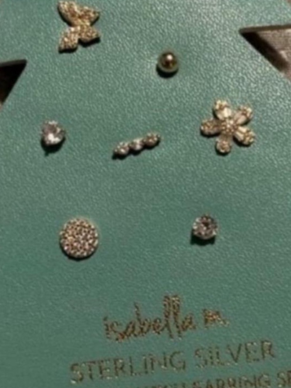 Isabella M Sterling Silver Stud Earring Set - Crystal